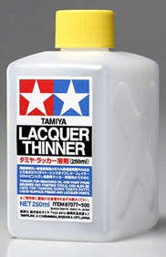 Tamiya Lacquer Thinner (250ml Bottle)-TAM87077