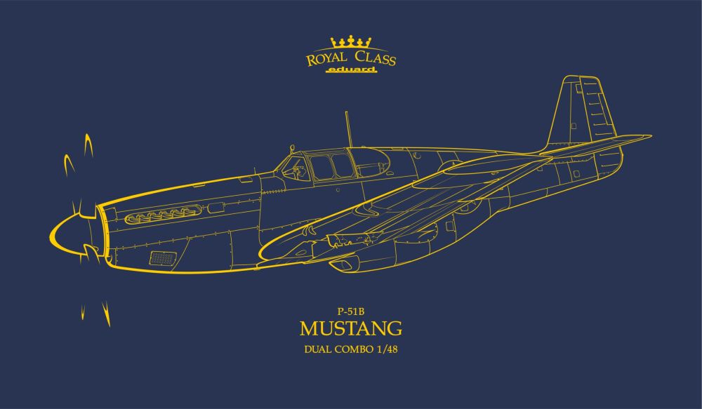 1/48 Royal Class: P51B Mustang Fighter Dual Combo (Ltd Edition Plastic Kit)