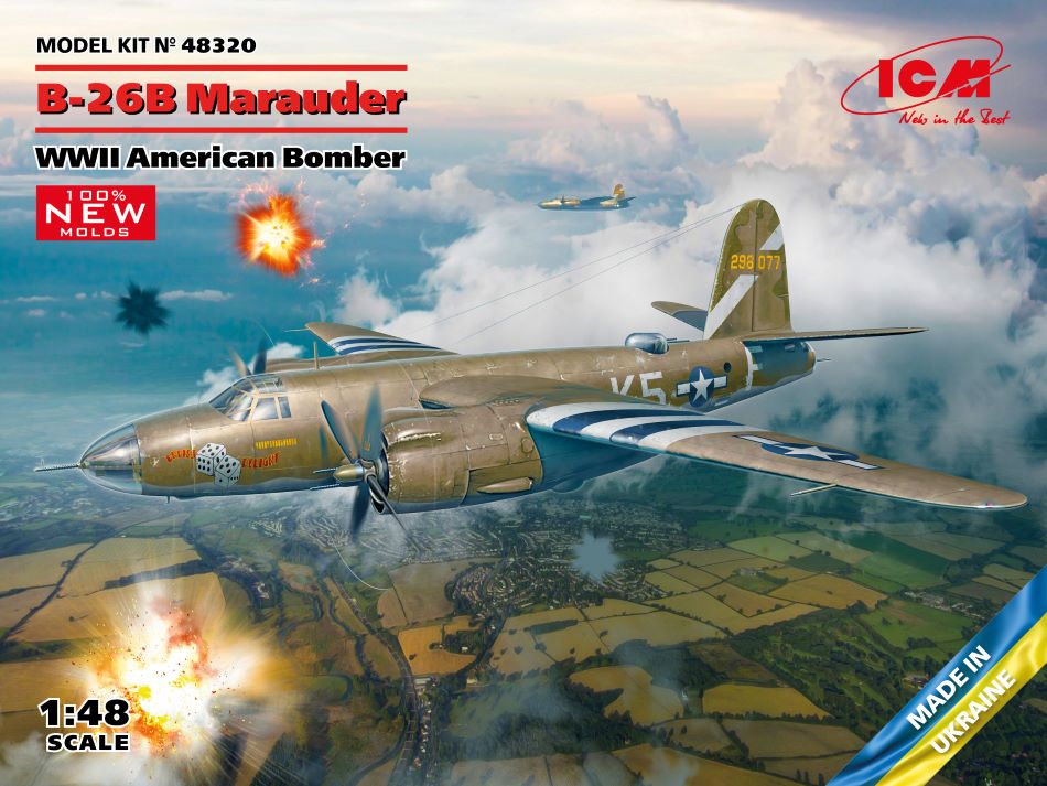 1/48 WWII US B26B Marauder Bomber