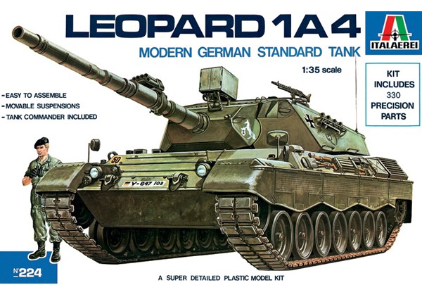 Italeri 1/35 Leopard 1A4 Modern German Tank